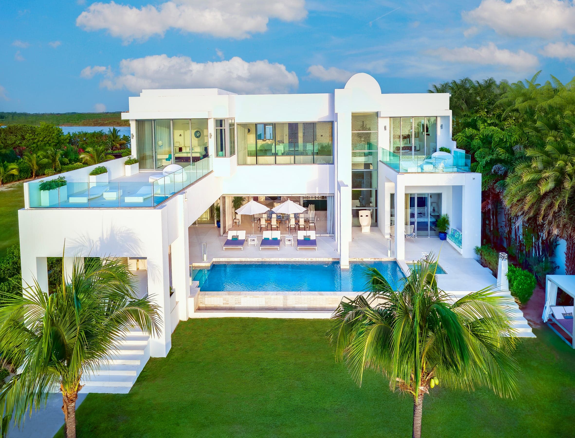 Aerial view of Anguilla Beach House