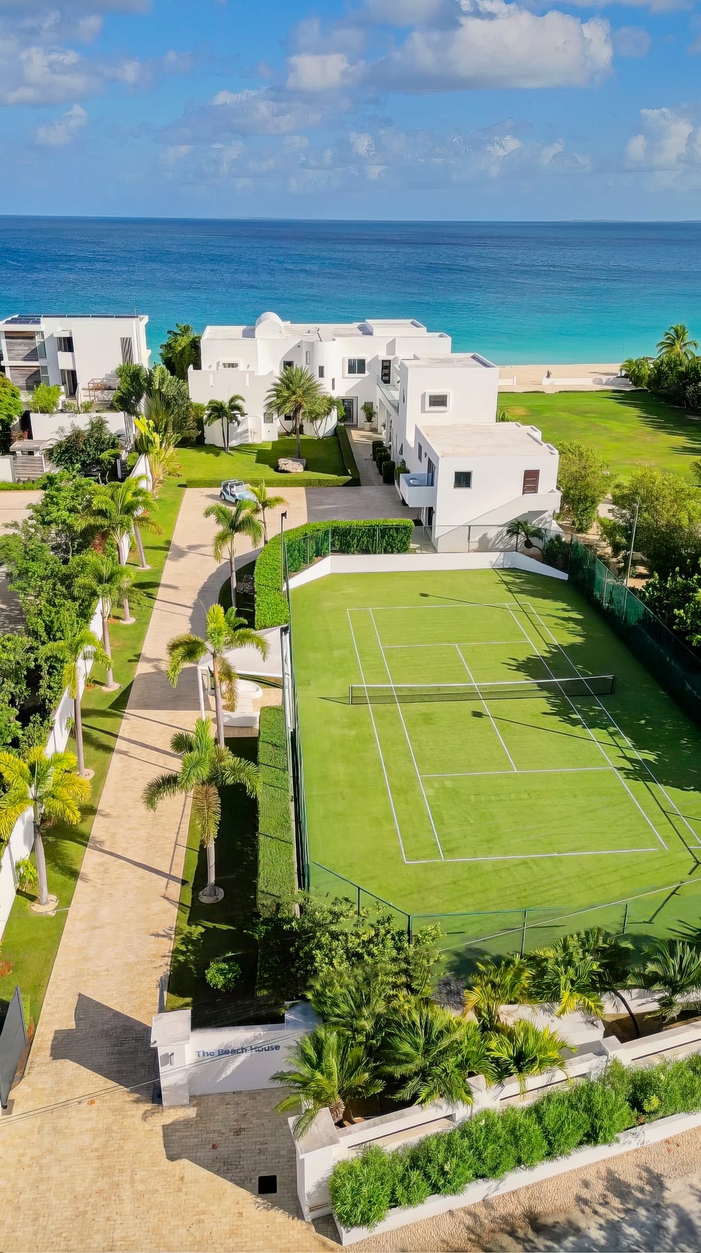 Tennis court at Anguilla Beach House